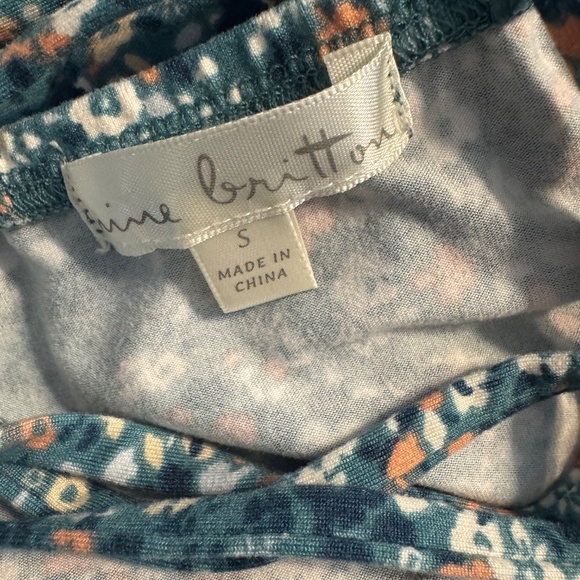 Teal flower dress - Picture 4 of 4